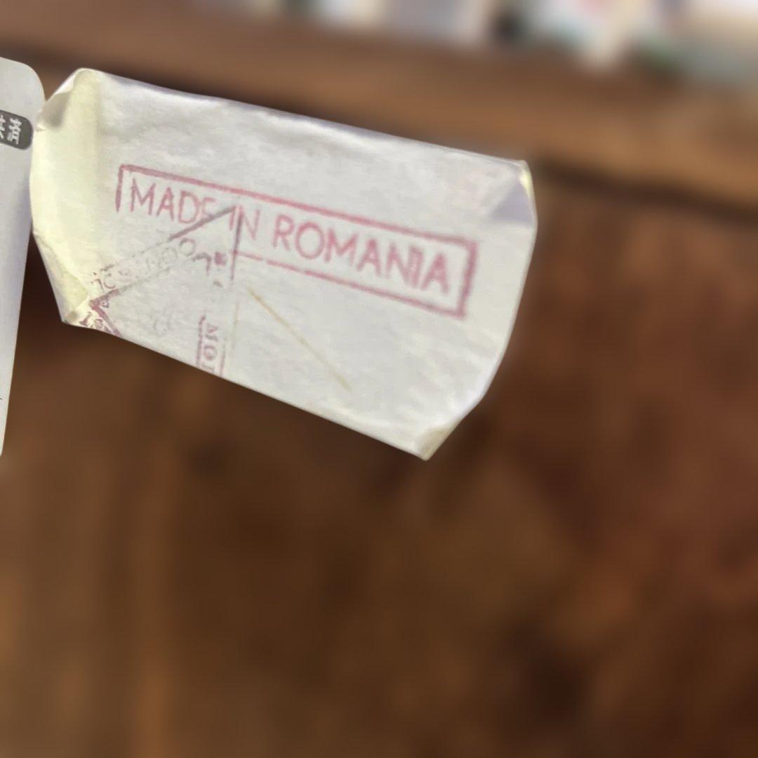 三越製作所】◇電話台◇ヴィンテージ◇ルーマニア製◇オーク材