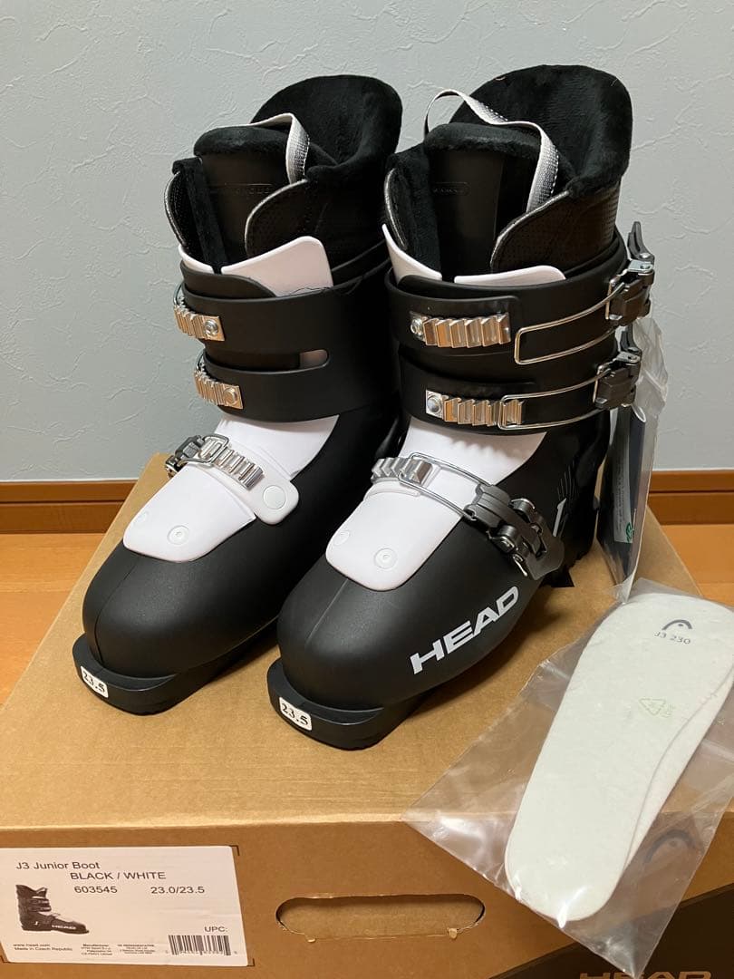 【新品】HEAD J3 Junior Boot BK/WH 23.0/23.5 HEAD（ヘッド） スキーブーツ キッズ ジュニア ＜2026＞ J3 〔ジェイ3