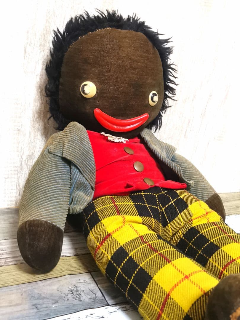 ヴィンテージ 喋る ゴーリー人形 年代物 Golliwog ぬいぐるみ ディズニーキャラクター 洗えるビーンズコレクション / グーフィー