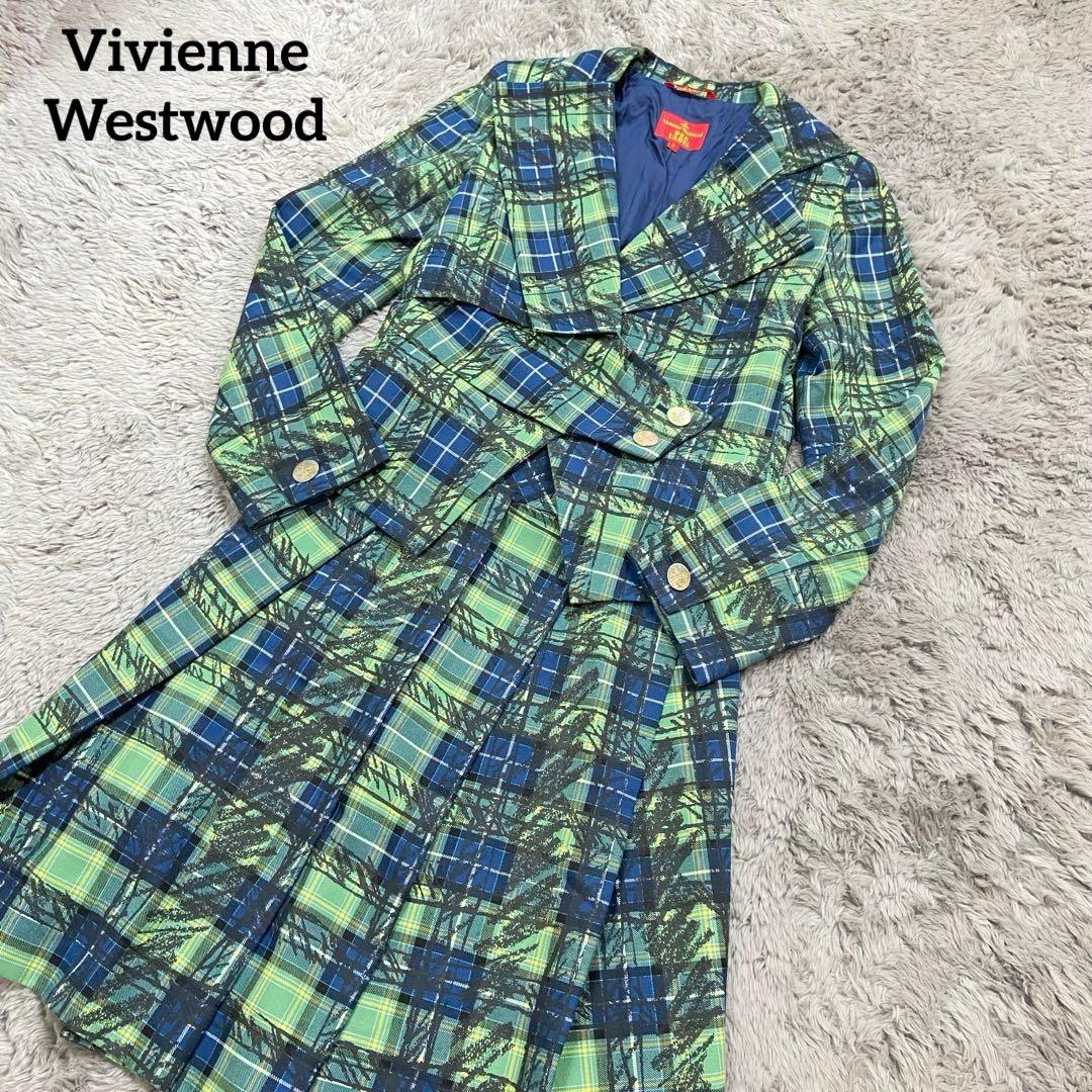美品⭐️ヴィヴィアンウエストウッド⭐️タータンチェック グリーン 緑