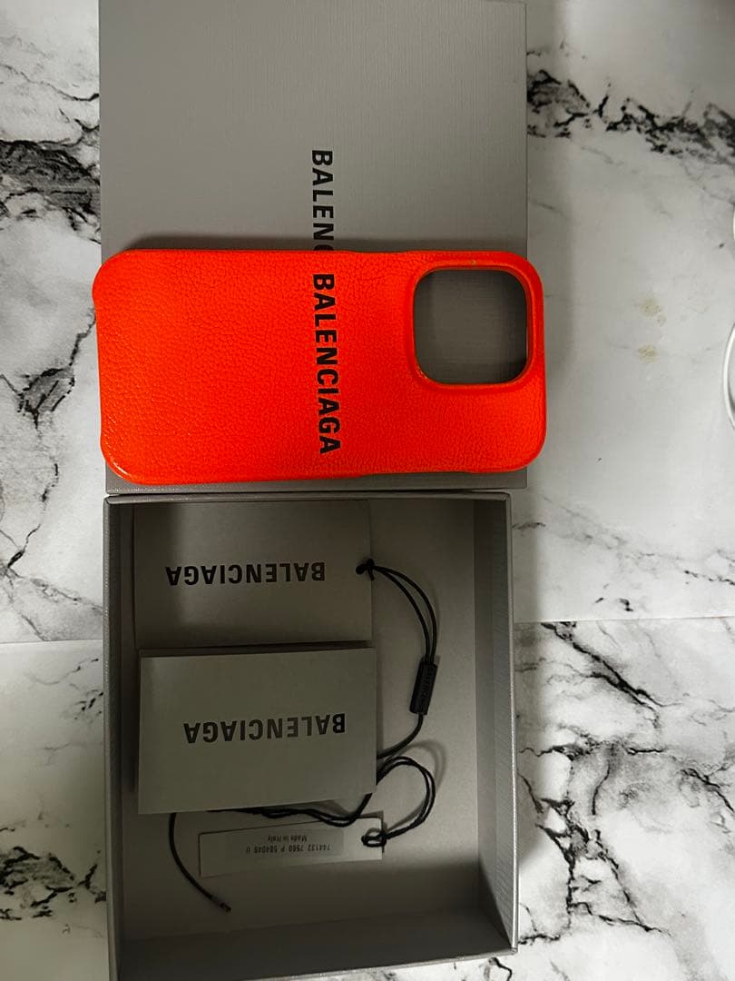 BALENCIAGA オレンジ iPhone14プロスマホケース バレンシアガiphone Air/17pro 16/15/14 Pro Maxケースbalenciaga