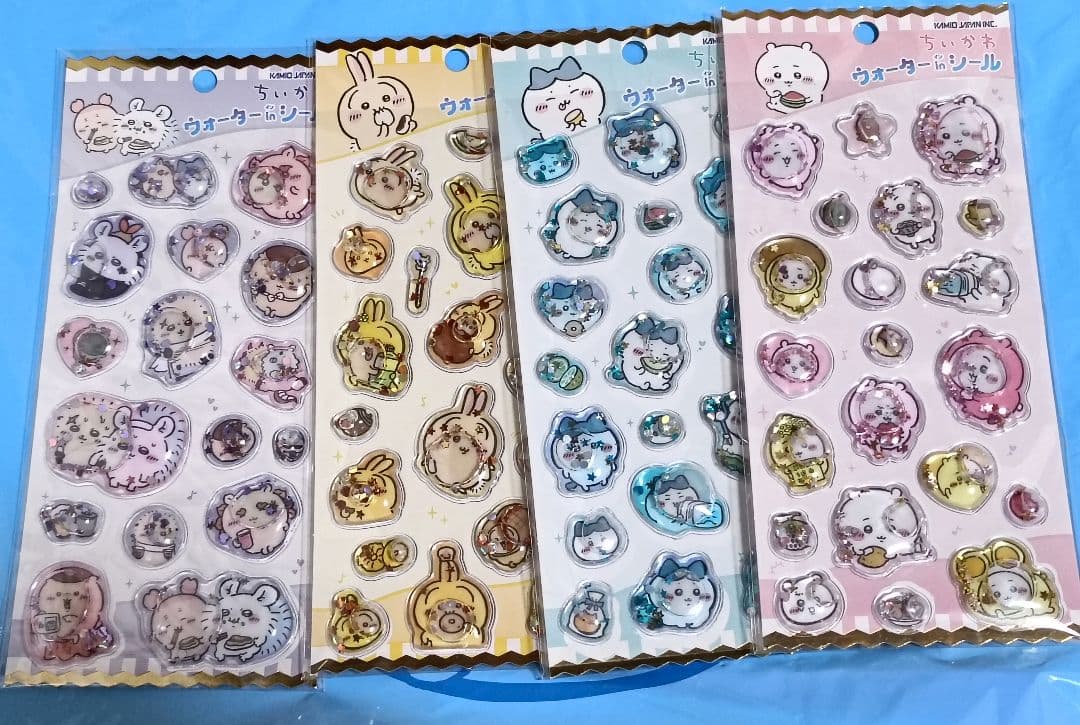 【新品】ちいかわ　ウォーターインシール　4枚 ちいかわ ウォーター イン シール 4種 ウォーターインシール（全4種