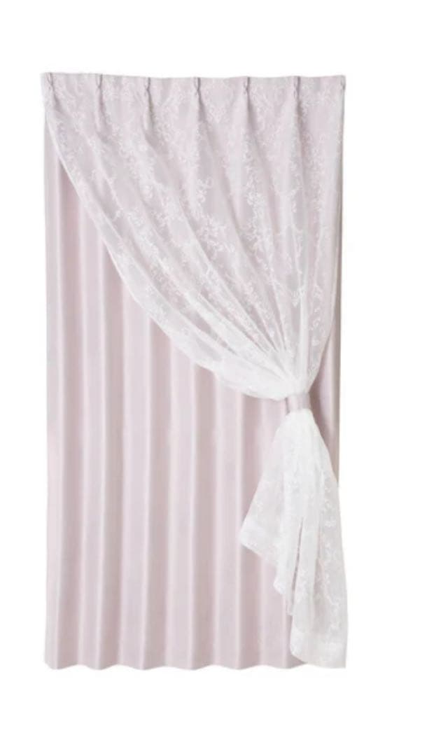 Francfranc カーテン2枚セット(ライトパープル) Amazon｜Francfranc フランフラン ブリス×ルシーラ ダブル カーテン 幅