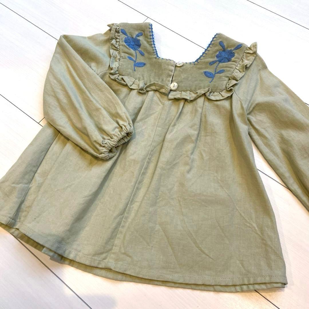 ぴたこ様専用 apolina アポリナ 秋冬 刺繍ワンピース 2y 3y - メルカリ