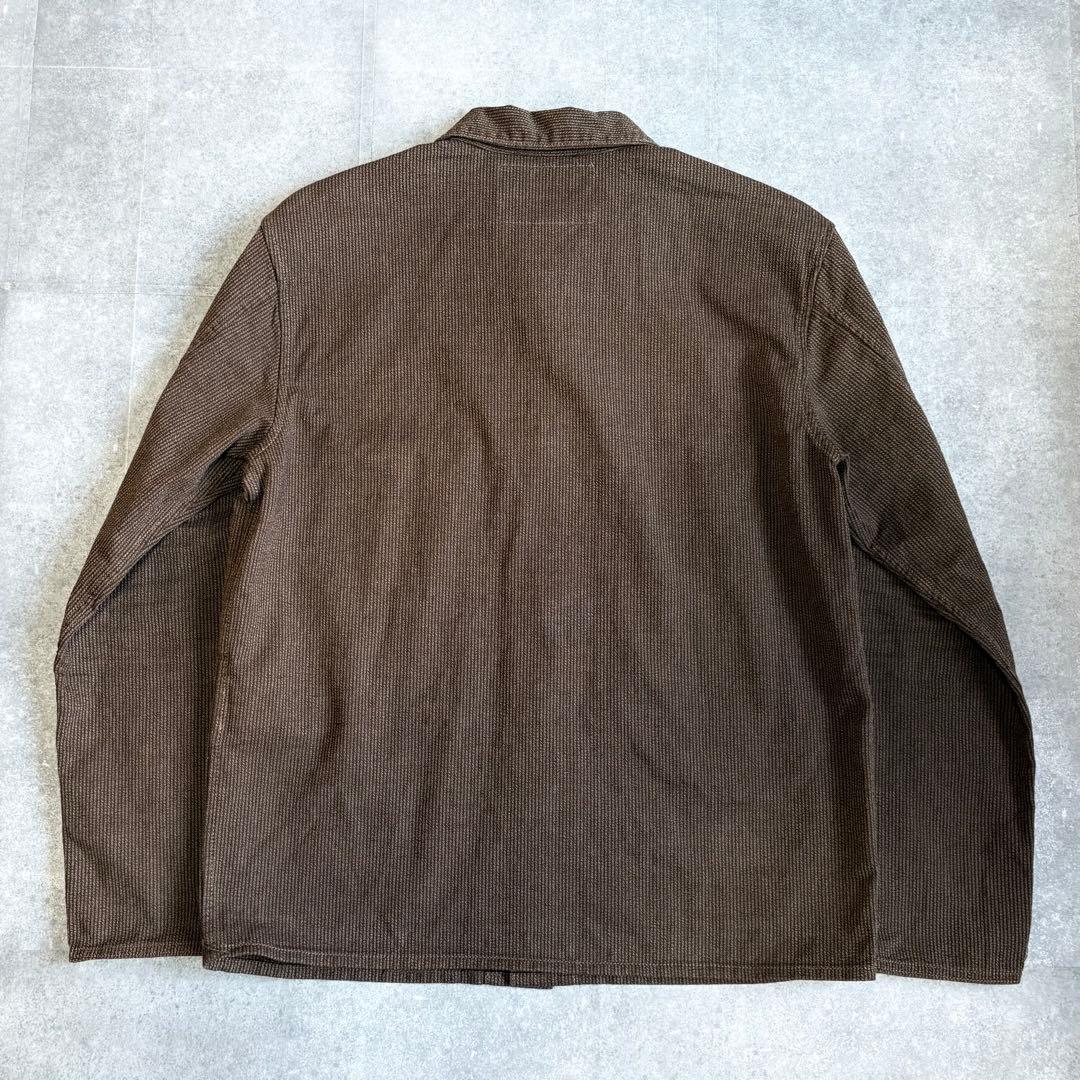 未使用品】RRL ダブルアールエル ブラウンストライプ カバーオール