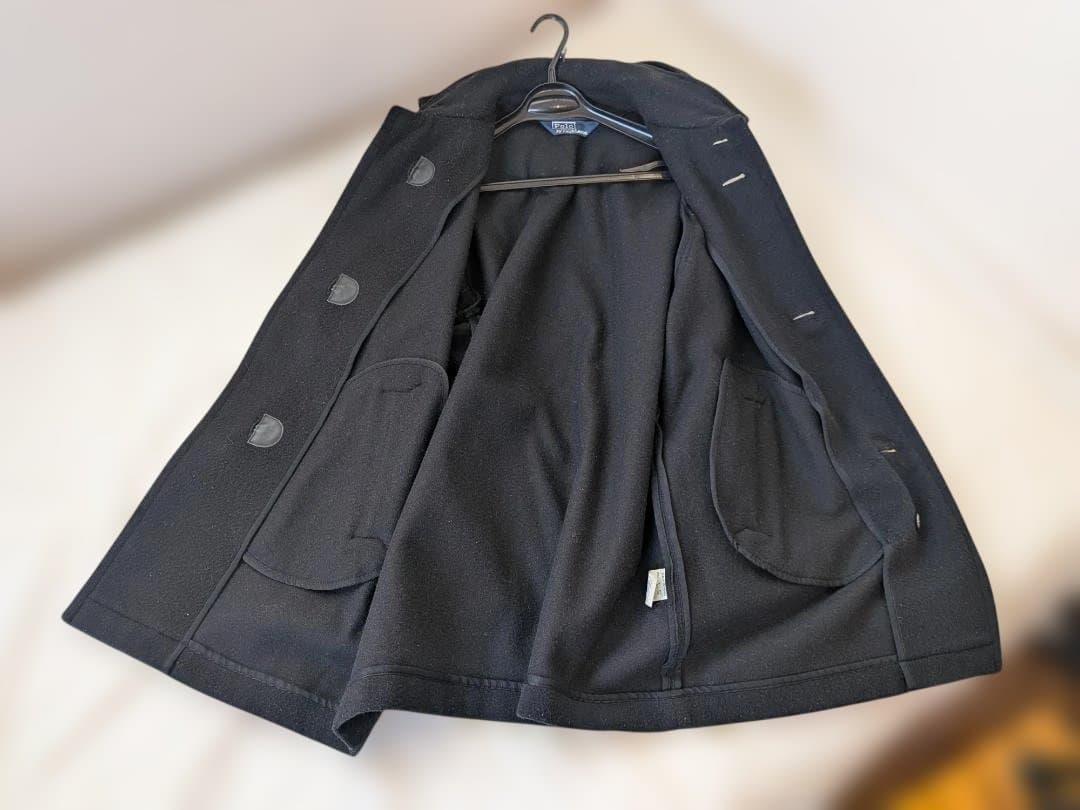 Polo by Ralph Lauren フーデッドコート 黒 鹿角釦 L 美品 - メルカリ