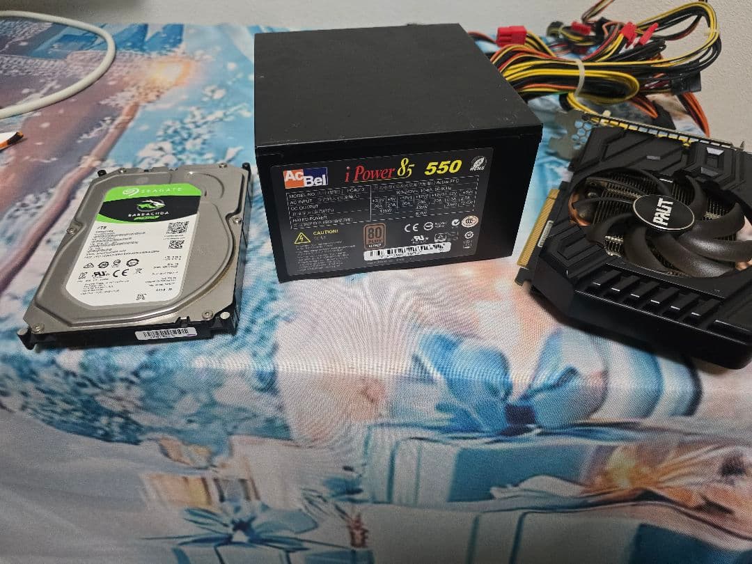 GTX 1660S HDD 2TB 電源ユニット ケース　4点セット 8686-510-