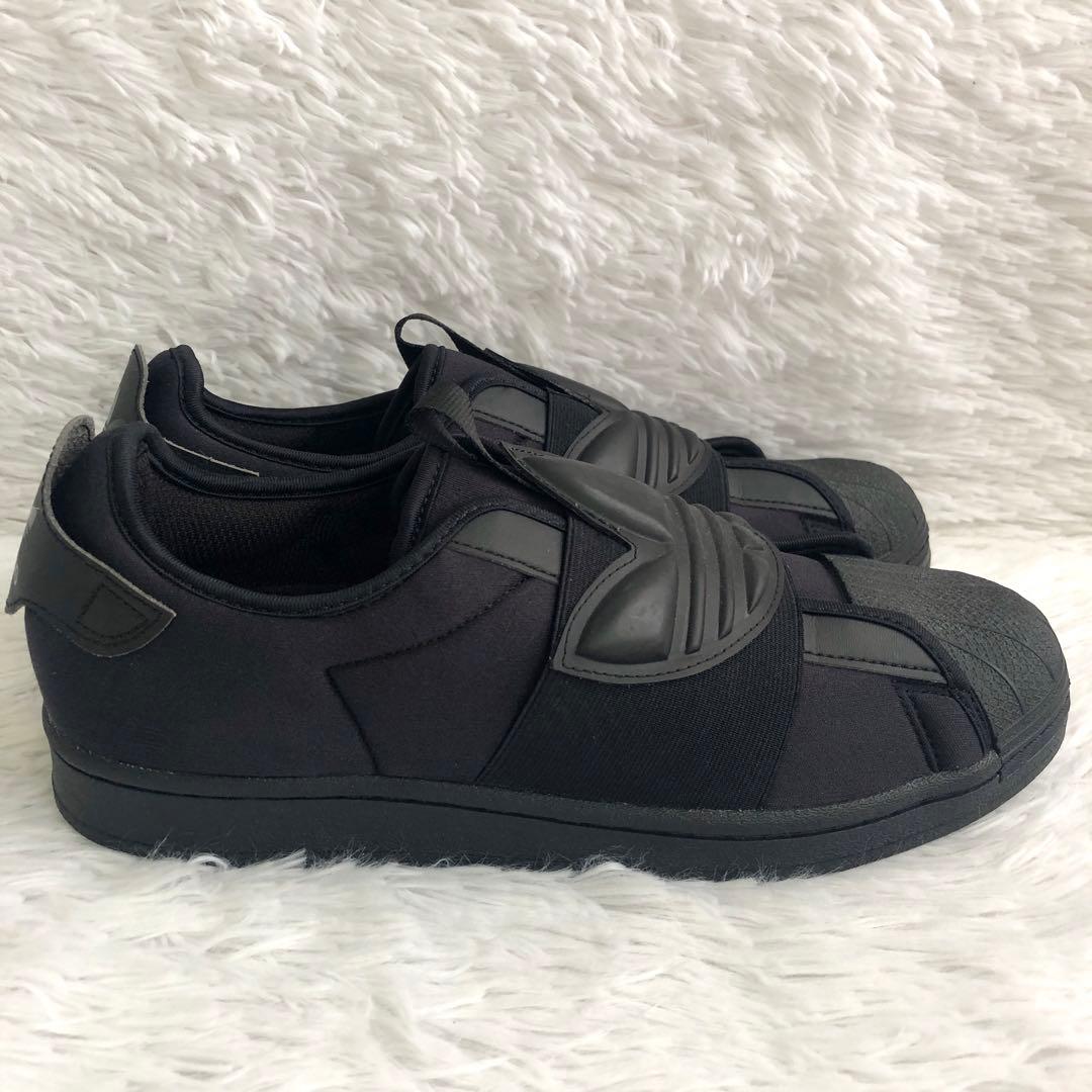 スニーカー 27.5 アディダス adidas スーパースター スリッポン 黒