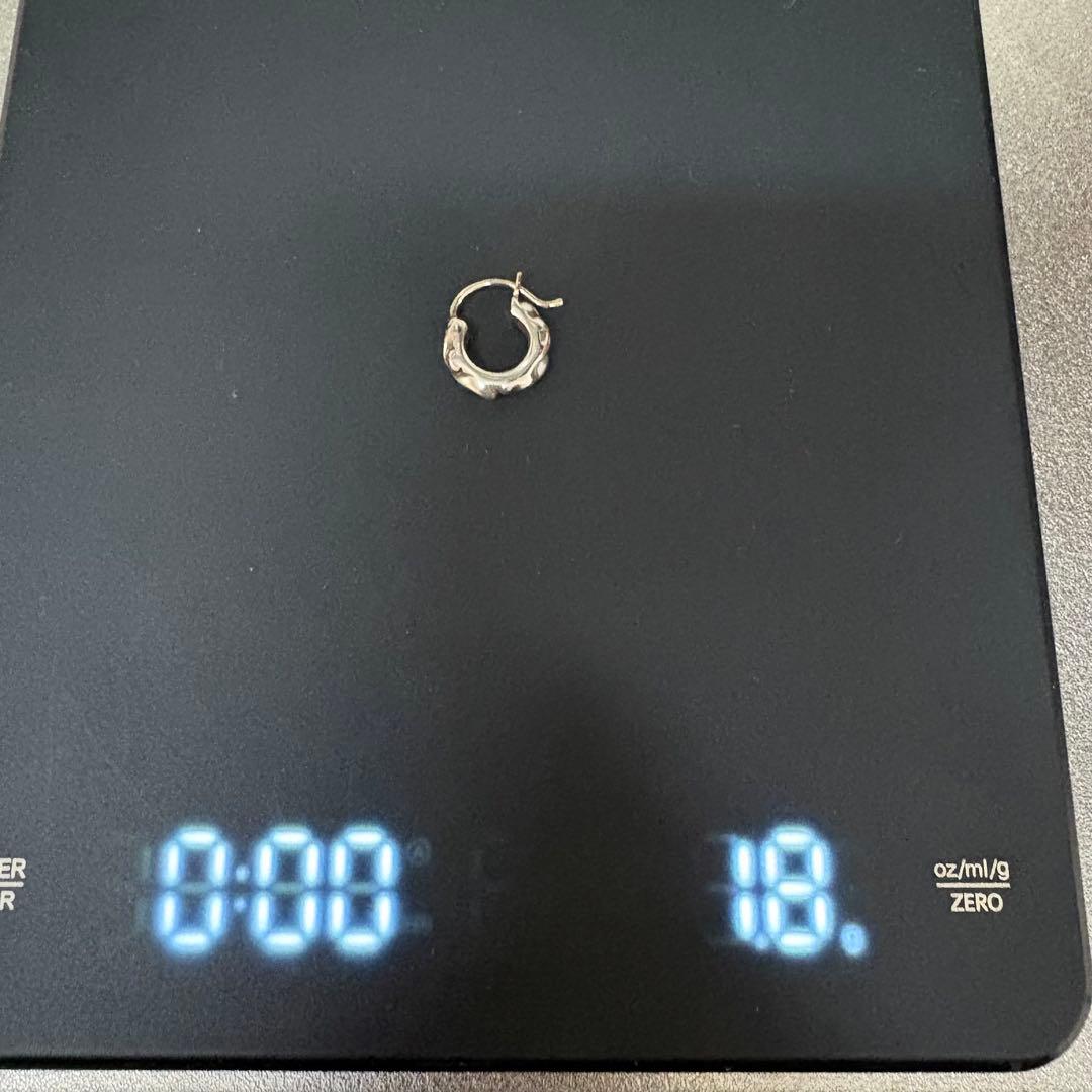 クロムハーツ タイニー スクロール フープ ピアス 925 インボイス無