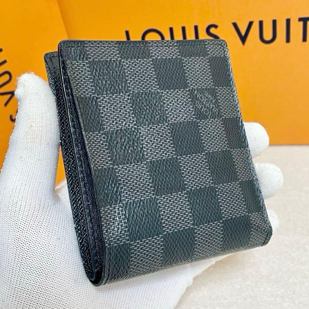 ルイヴィトン ダミエ ポルトフォイユ マルコ グラフィット - メルカリ
