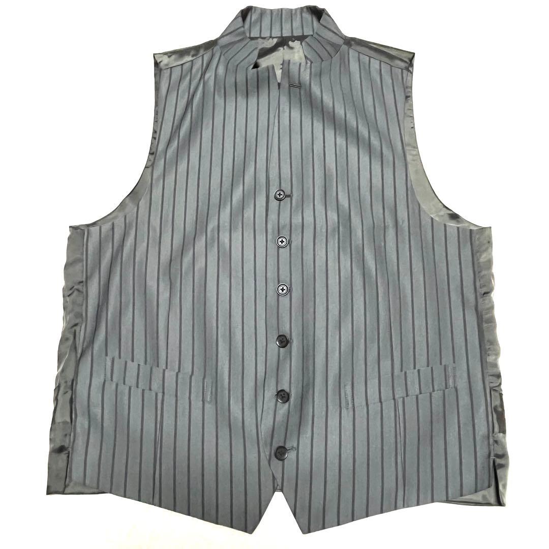 ☆美品☆TENORAS メンズティノラス☆ジレ ストライプベスト☆Lサイズ