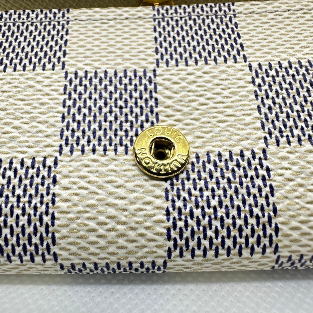 《未使用品》 ルイヴィトン ダミエ アズール ミュルティクレ4 キーケース