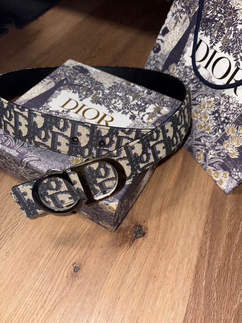 Dior オブリークベルト DIOR | ベルト 35mm ディオール オブリーク ギャラクシー レザー