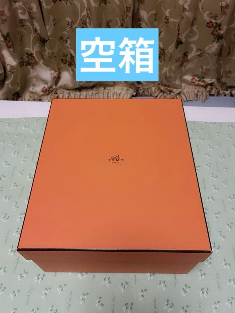 HERMES 空箱　バーキン25 ギフト箱 1497 オレンジ Hermès エルメス バーキン25cm 空箱 - メルカリ