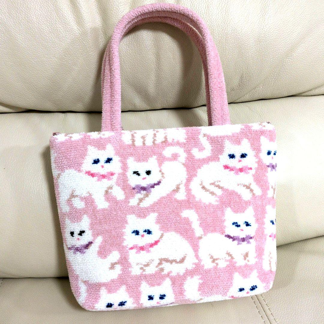 ラブラリーバイフェイラー モフモフネコチャン バッグ&ストラップ 新品