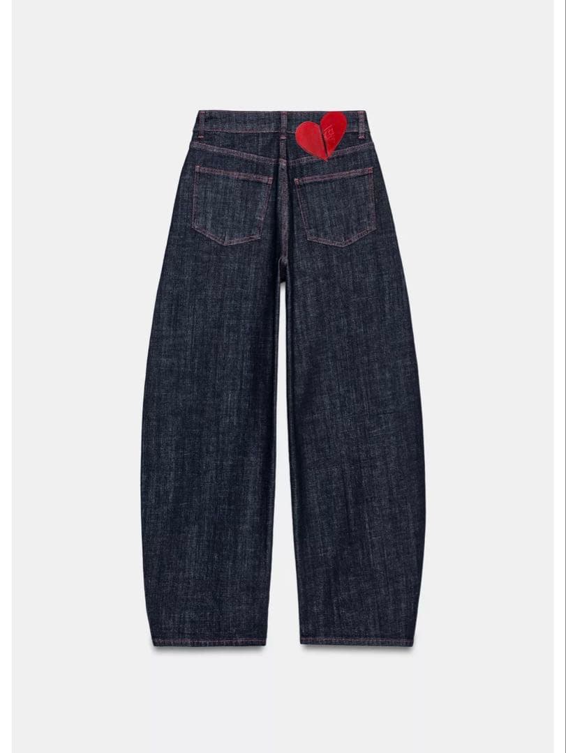 タグ付新品☆ZARAのZ1975ハイウエストバレルフィットデニムパンツ