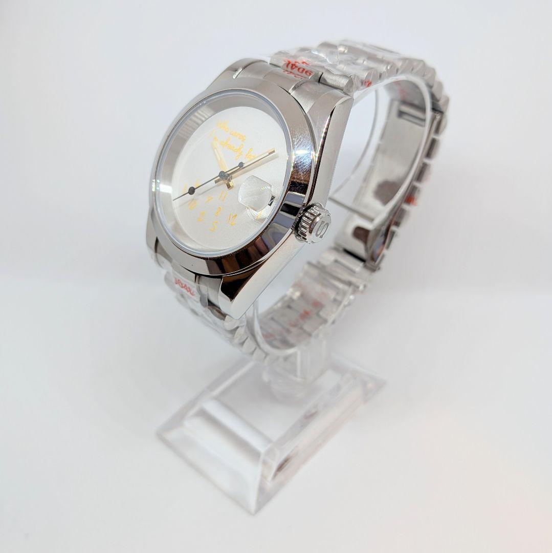 新品【NH35 MOD カスタム 自動巻 腕時計】 白 金 黄色 黒 - メルカリ