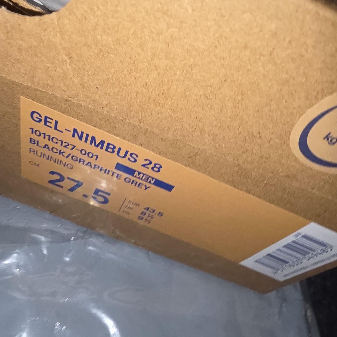 ASICS GEL-NIMBUS 28 ブラック 27.5cm