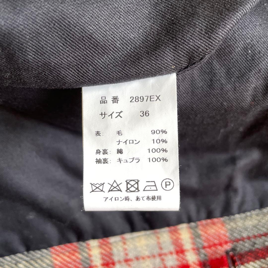 極美品 サイズ36 フルカウント マッキーノジャケット レッドチェック