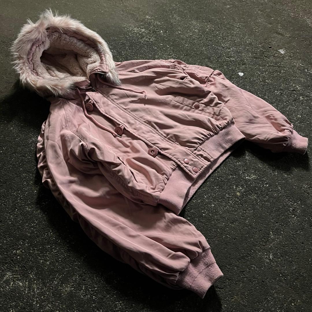 N-2B flight jacket pink 短丈 ファージャケット ピンク - メルカリ
