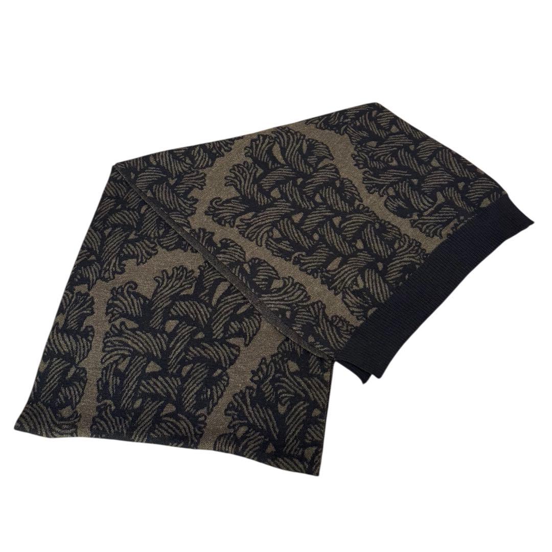 Christopher Nemeth 縄柄マフラー CHRISTOPHER Nemeth 総柄 ウール マフラー ストール クリストファー