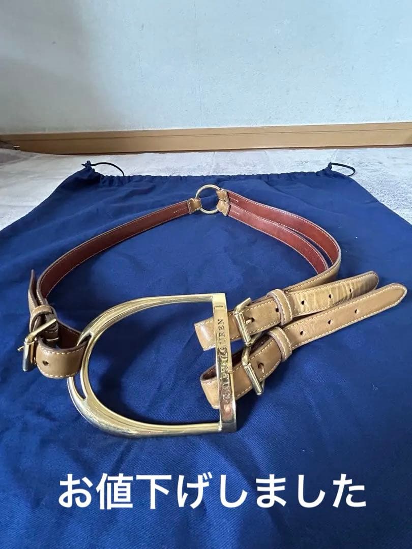 RALPH LAUREN レザーベルト POLO RALPH LAUREN（ポロ・ラルフローレン） ベルト リバーシブル