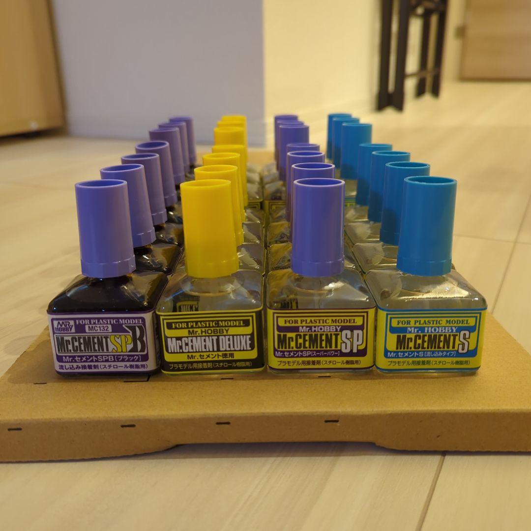 【新品・未使用】Mr. セメント 28点セット 40ml 接着剤 プラ モデル Mr.セメント(樹脂入りタイプ模型用接着剤) 解説動画 HOW TO USE Mr
