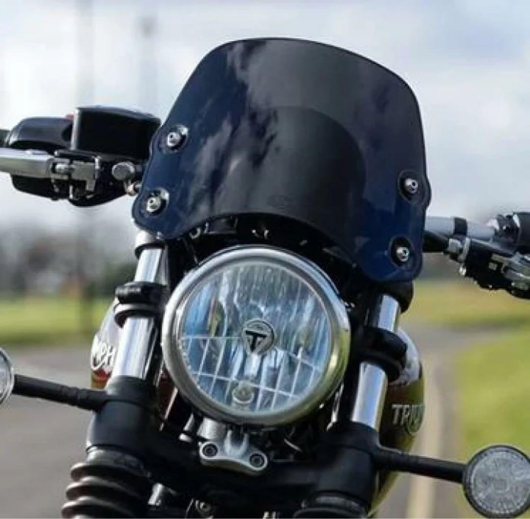 DART Piranha シールド スクリーン トライアンフ ボンネビルボバー ボンネビルボバー 41mmフォーク用 スクリーン ピラニアS3 ブラック