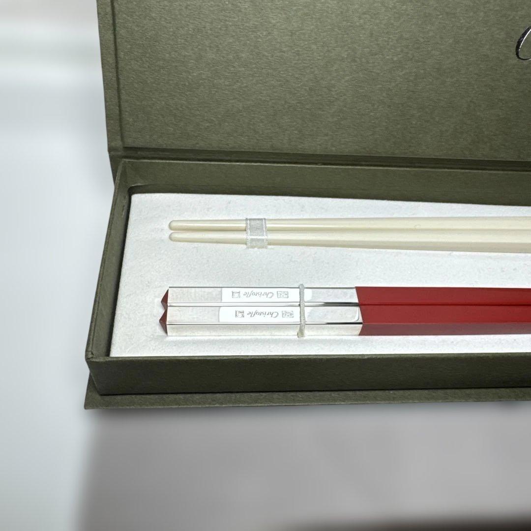 新品/未使用】【クリストフル】Christofle 箸 ペア 赤黒の通販はau PAY