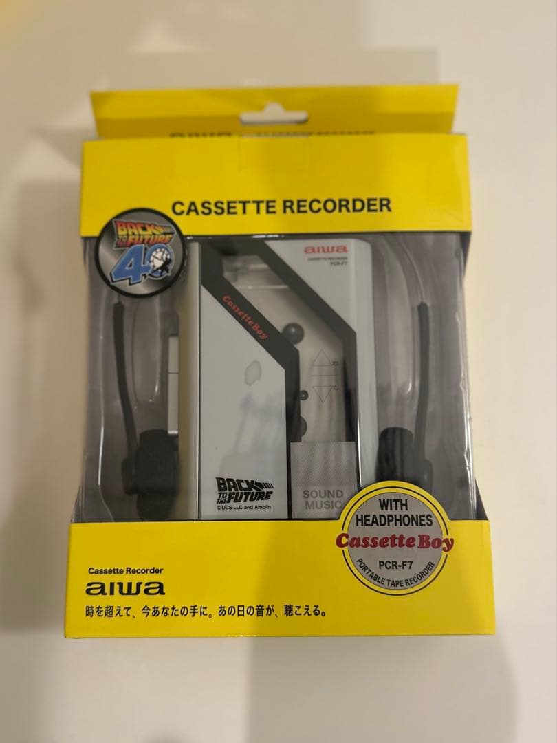 バックトゥーザフューチャー　ポータブルカセットプレイヤー　ドンキ　カセットボーイ バックトゥーザフューチャー ポータブルカセットプレイヤー ドンキ
