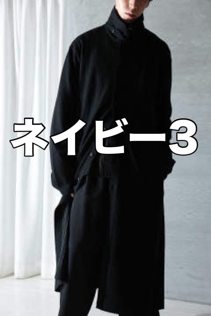 yohji yamamoto ハイカラーロングCD（NAVY） yohji yamamoto ハイカラーロングCD（NAVY） - メルカリ