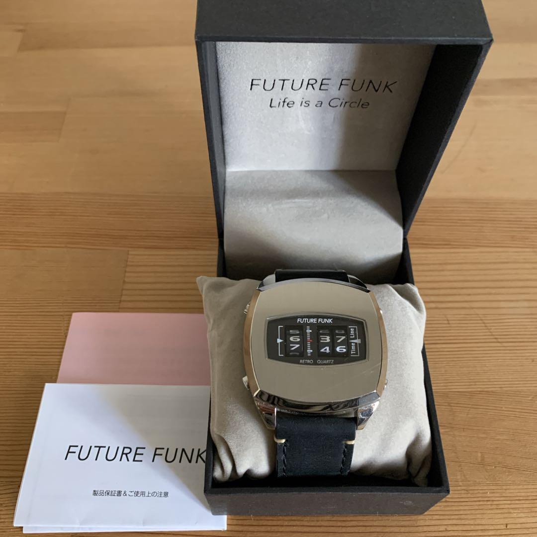 FUTURE FUNK 腕時計　FF101 シルバー　フューチャーファンク 楽天市場】FUTURE FUNK フューチャーファンク FF101-SV-LBK クオーツ