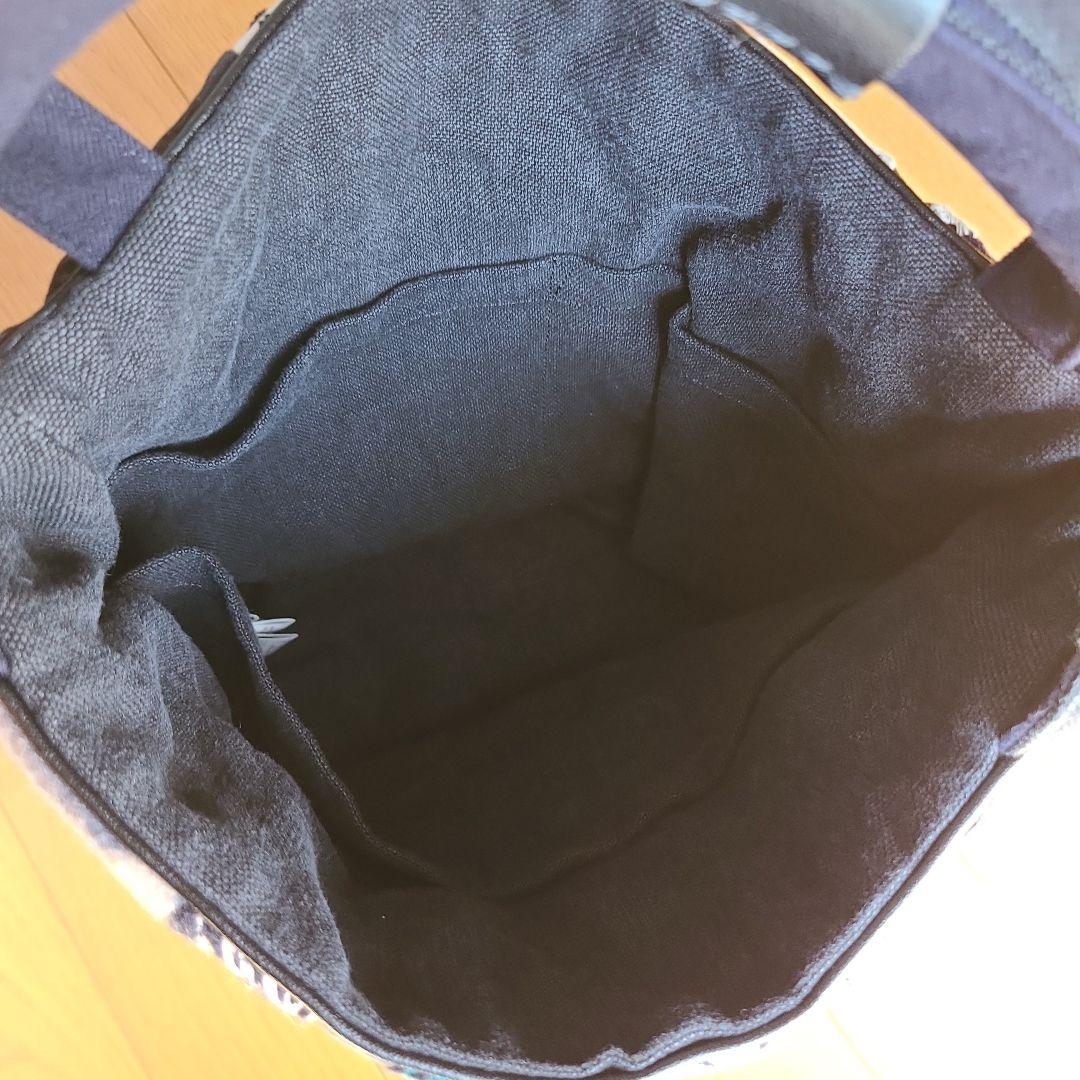 美品 ミナペルホネン bucket bag dark mix - メルカリ