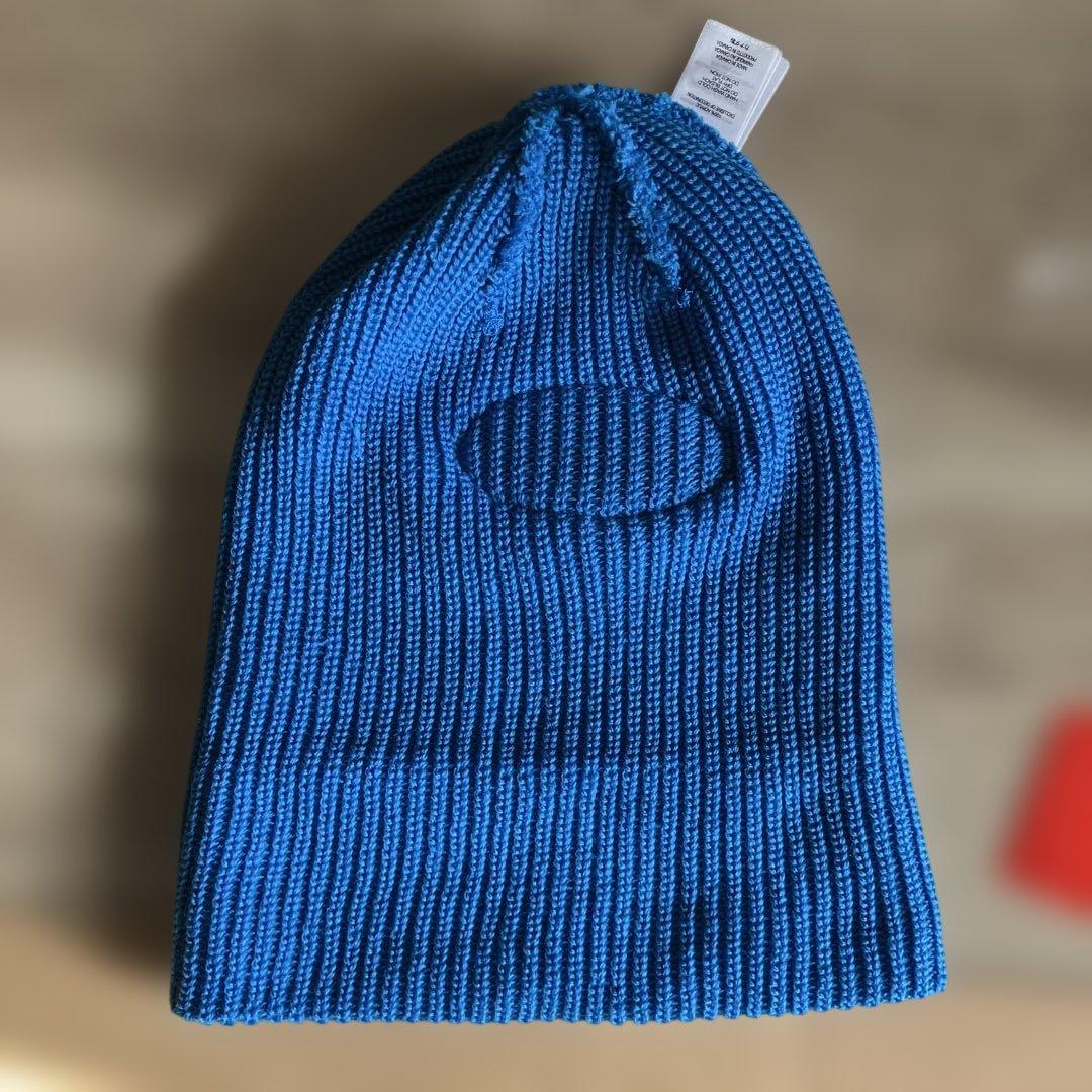 SUPREME 刺繍ロゴ ニット帽 ロイヤルブルー ステッカー2枚 - メルカリ