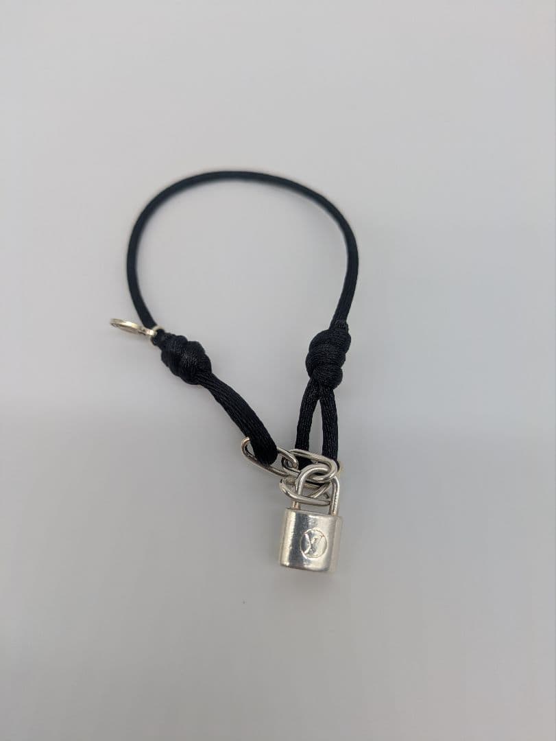 ルイヴィトン シルバー ロックイット ブレスレット 黒 ブラック Q95864 LOUIS VUITTON ルイヴィトン Q95864 シルバー ロックイット