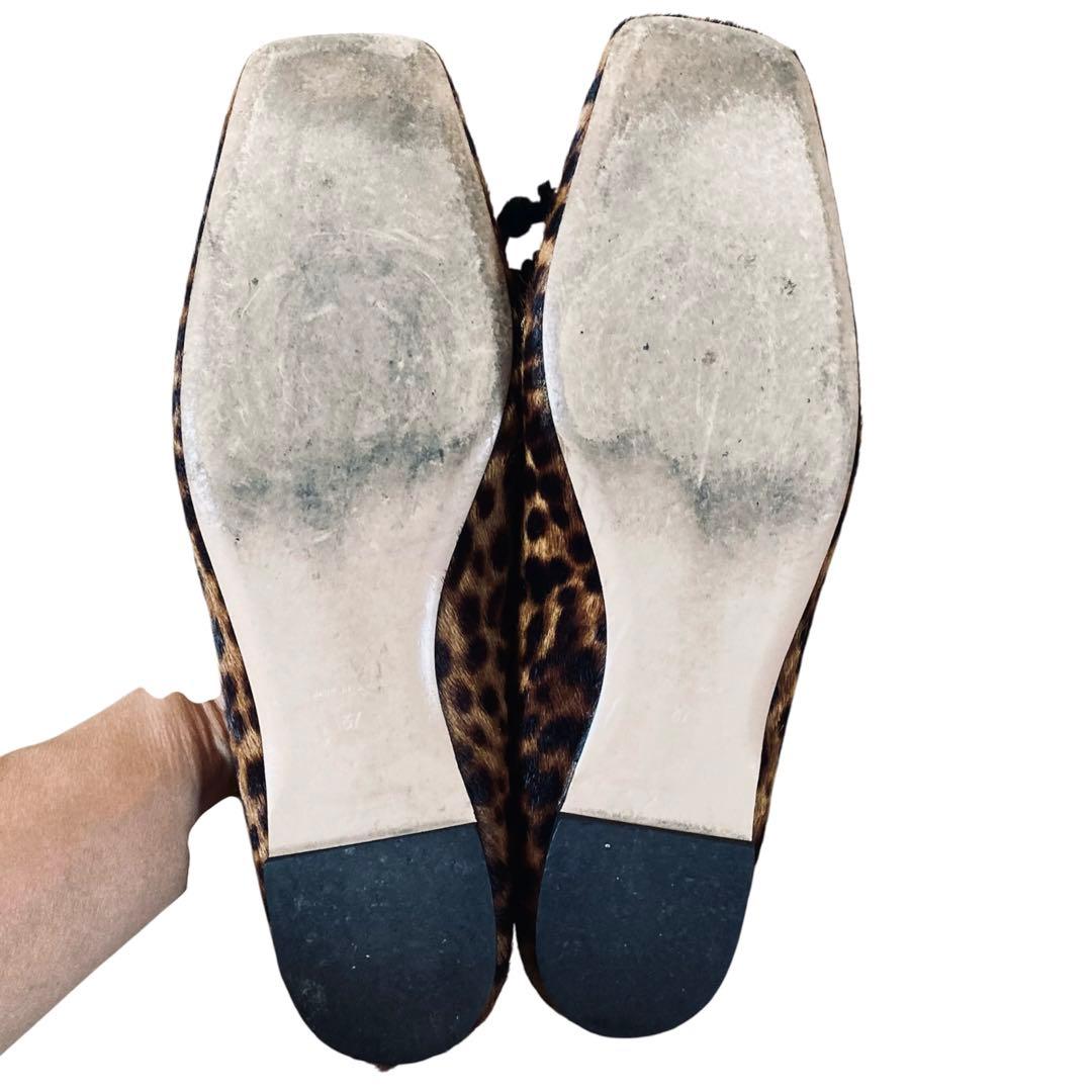 GK Yu-miさま専用】PIPPICHIC ヒョウ柄 フラットシューズ 37 - メルカリ