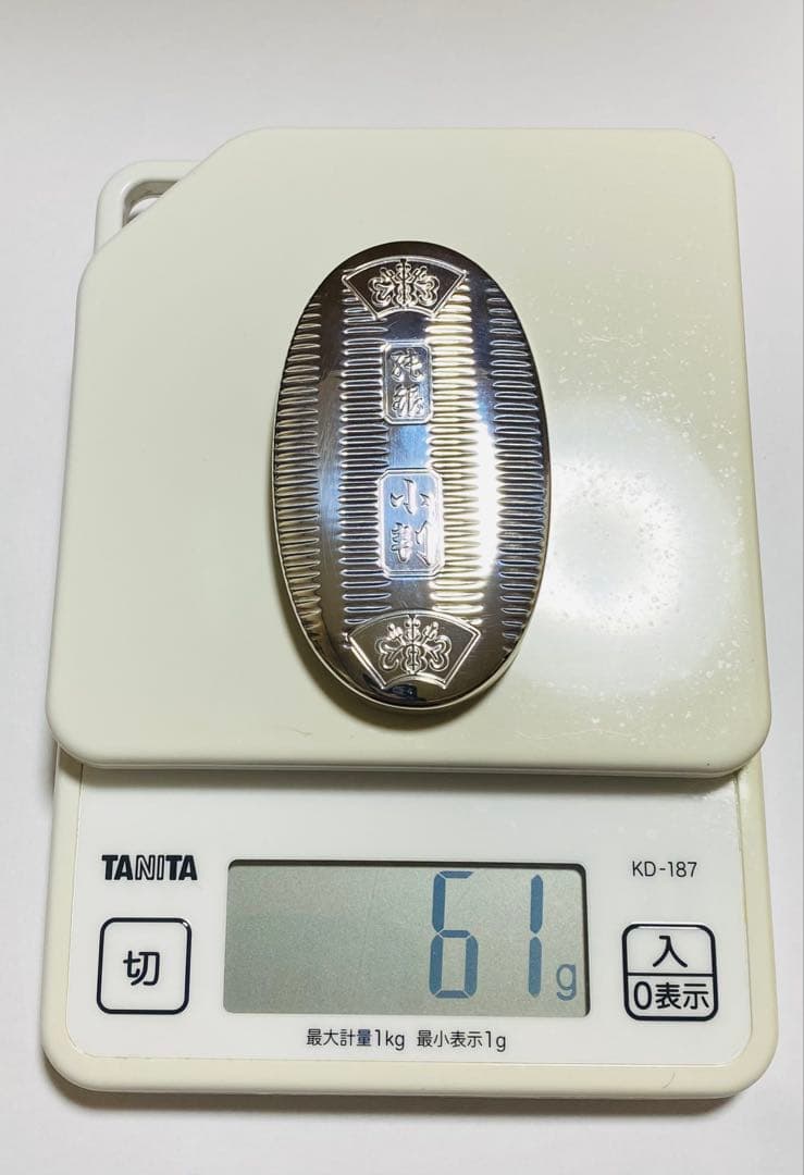 純銀 小判型 楊枝入 小物入れ 徳力本店謹製 61g - メルカリ