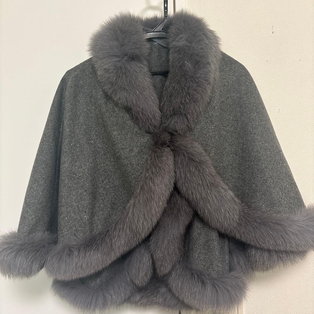 saga fursグレー カシミヤファー ケープコート 楽天市場】【 30％OFFクーポン】ケープ 日本製 カシミヤ 100％ SAGA