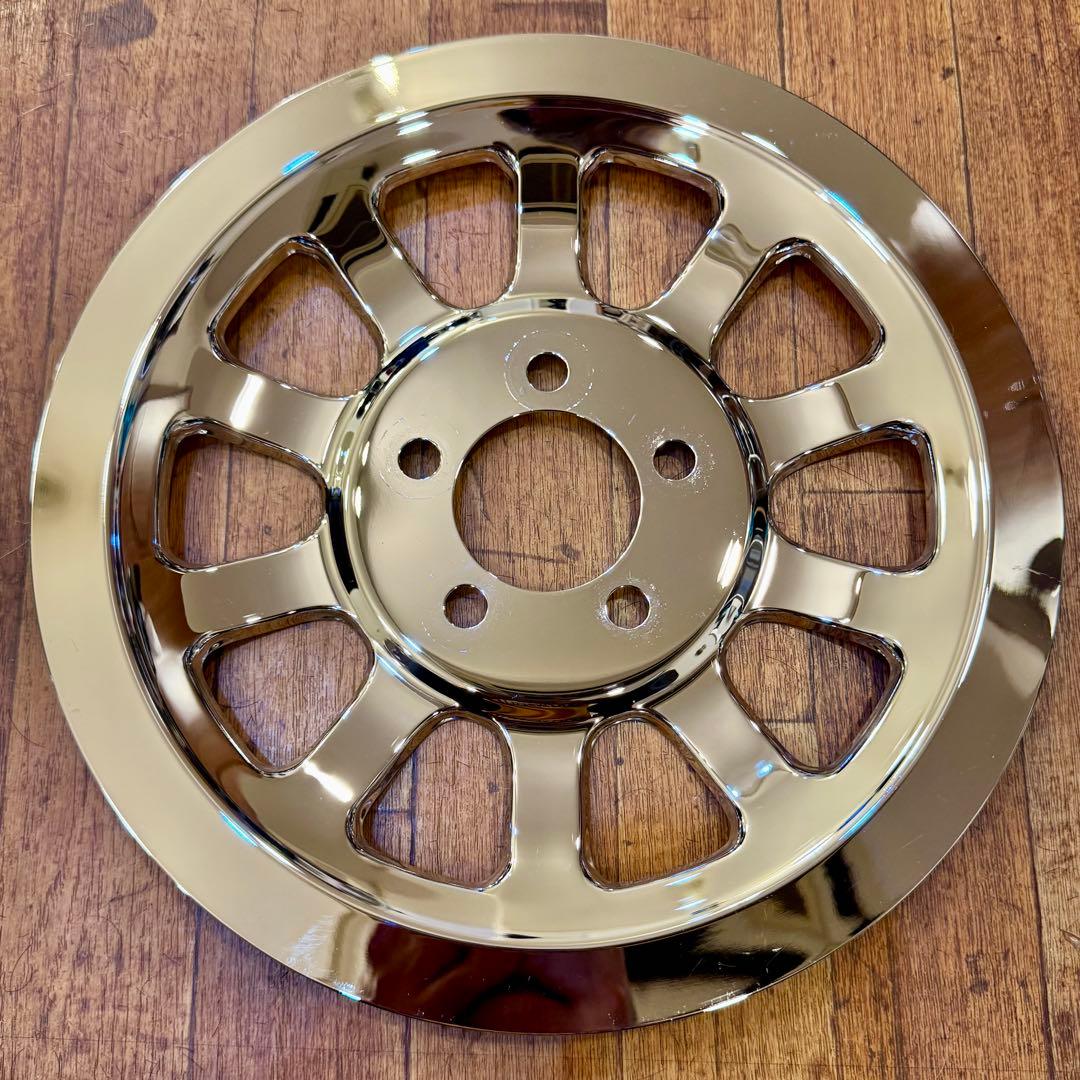 送込！ハーレーダビットソン ソフテイル 純正 スプロケ プーリーカバー クローム 送込！ハーレーダビットソン ソフテイル 純正 スプロケ プーリーカバー