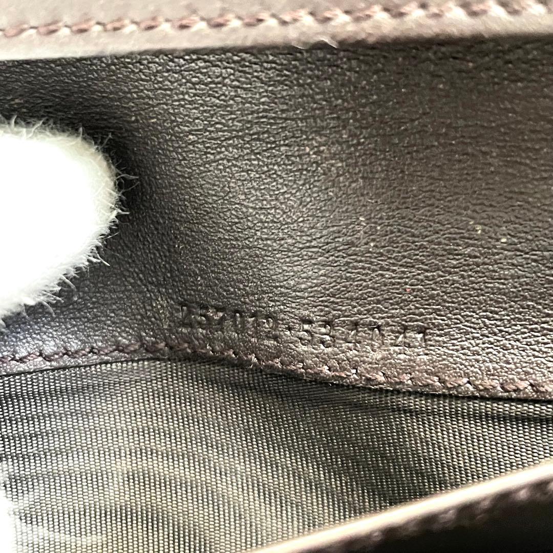 GUCCI グッチ GGキャンバス メタルロゴプレート 長財布 美品0121-③