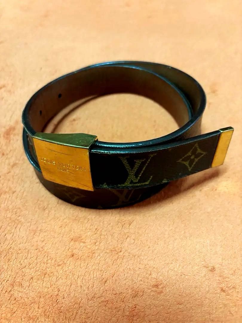 【LOUIS VUITTON 】モノグラム ベルト ルイヴィトン LOUIS VUITTON モノグラム ベルト 80cm 80/32 レディース