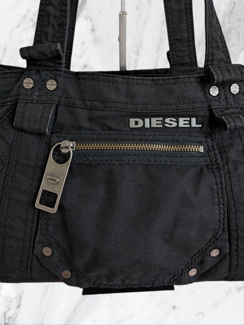 DIESEL ディーゼル archive metal logo バッグ y2k - メルカリ