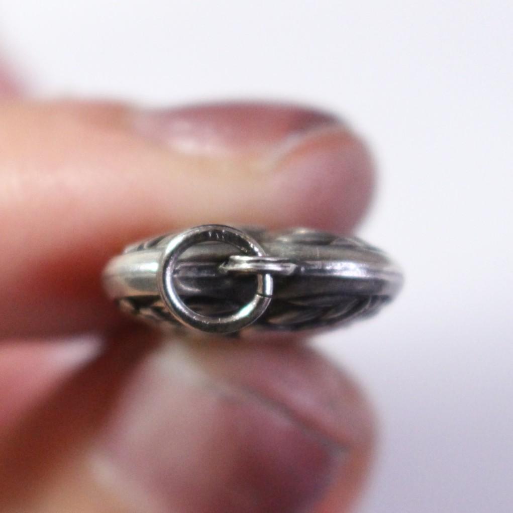 40s スウィートハートジュエリー WW2 シルバー 勿忘草 両面 両想い 矢