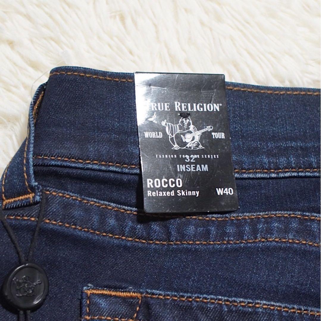 希少サイズ《TRUE RELIGION》ROCCO(W40)スキニー 加工