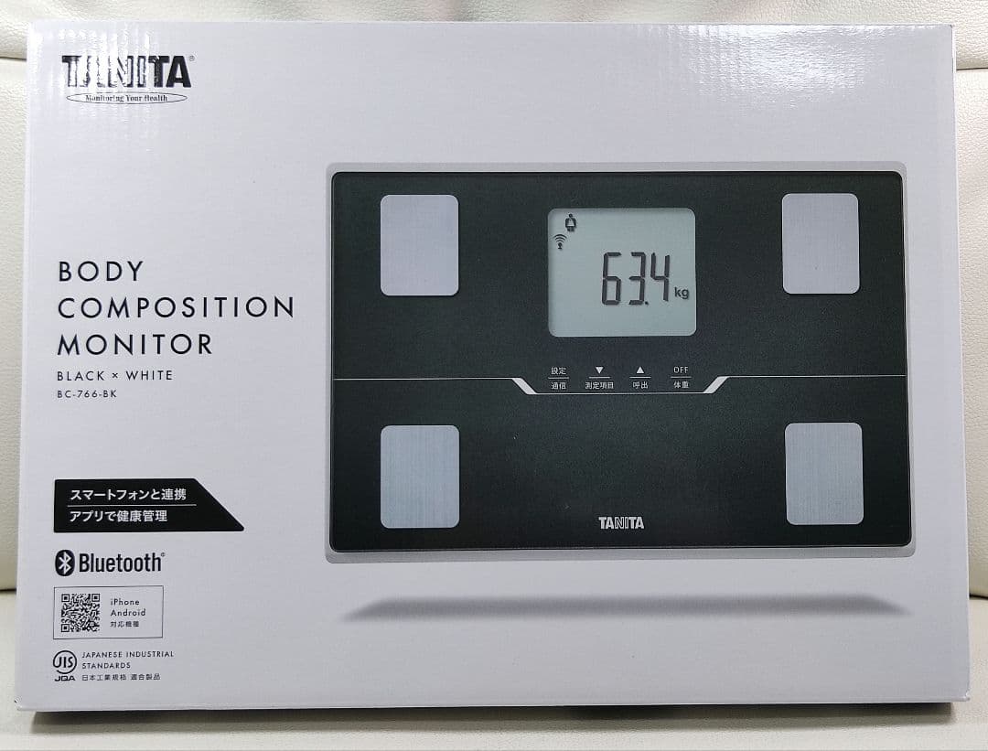 TANITA 体組成計 BC-766-BK 計測計・新品、未使用 TANITA（タニタ） BC-760-BK 体組成計 黒 薄型 軽い 軽量 ブラック