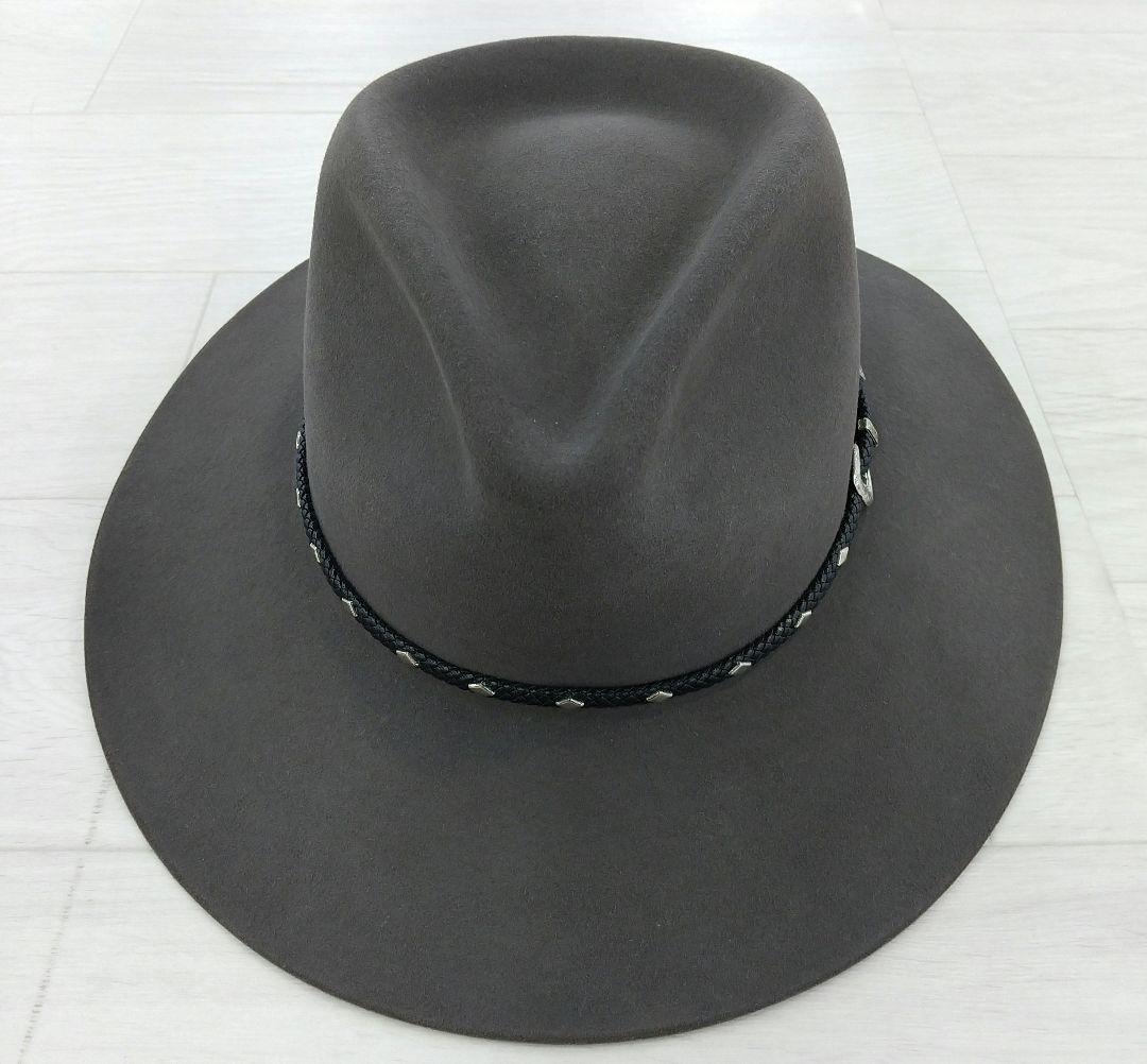 H792 STETSON ハット 150th anniversary STETSON 150th Anniversary Fedora Hat Lancer size 6 3/4 Silver