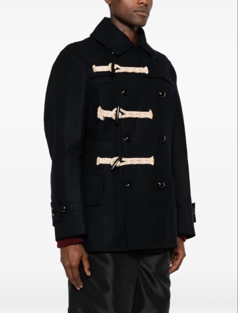 sacai 24aw Wool Melton Jacket ダッフルピーコート - メルカリ