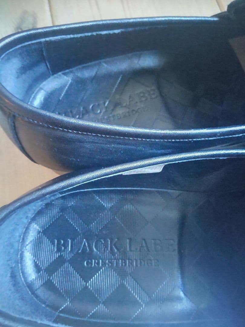 ブラックレーベル クレストブリッジ レザーコインローファー シュ－ズ