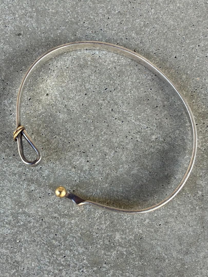 Tiffany & Co.バングルSV925750コンビフック　ゴールドシルバー 楽天市場】【中古】TIFFANY&Co. ティファニー シルバー ゴールド