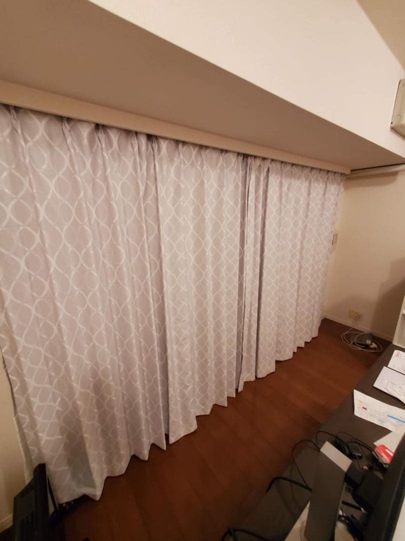 幅170×長さ200 ニトリカーテン 断熱 遮熱 省エネ 遮光　レース付き パステルカラーで遮光率99.99%】遮光1級・遮熱カーテン(パステル79
